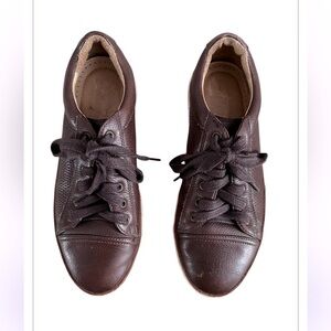 G. H. Bass Men's Dash Leather Lace Up Sneaker Casual Shoes Brown Size 8